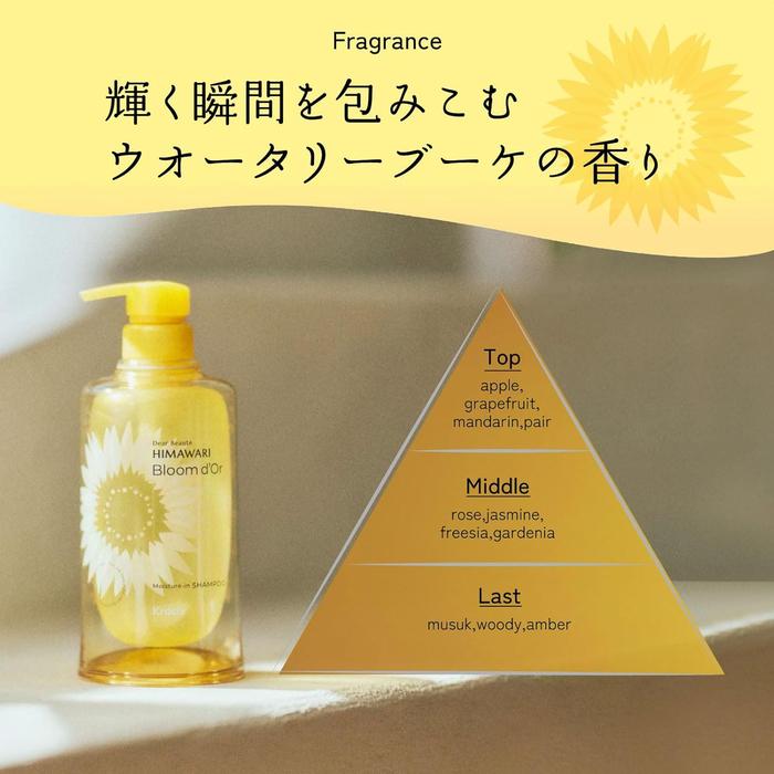 Himawari Bloom d’Or Moisture Fill Hair Mask 200 g – Instant Penetrating Care for Smooth, Manageable Hair [With alcohol]