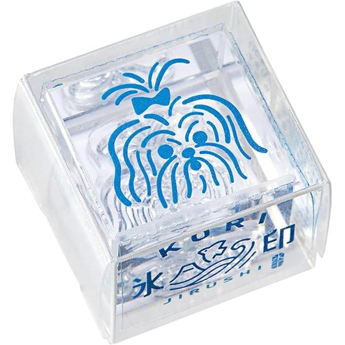 King Jim CLS22-020 Clear Stamp “Ice Print” – Small Size Transparent Acrylic Stamp (22 × 22 mm)