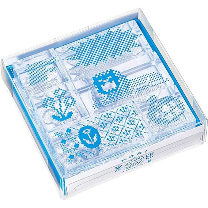 King Jim CLSS “Ice Mark” Transparent Stamp Set (6 Pieces)