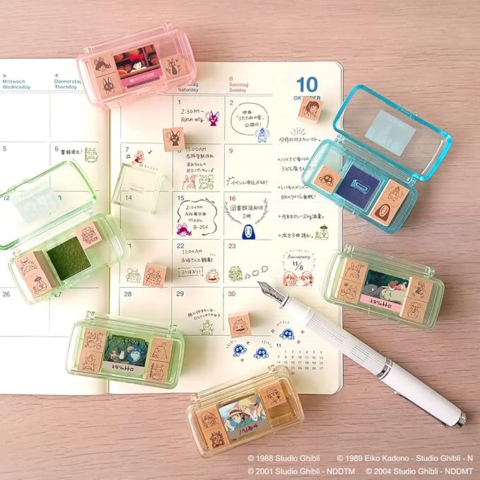 Ghibli Howl's Moving Castle Mini Stamp Hanko – Cute Anime Seal for Crafts & Stationery
