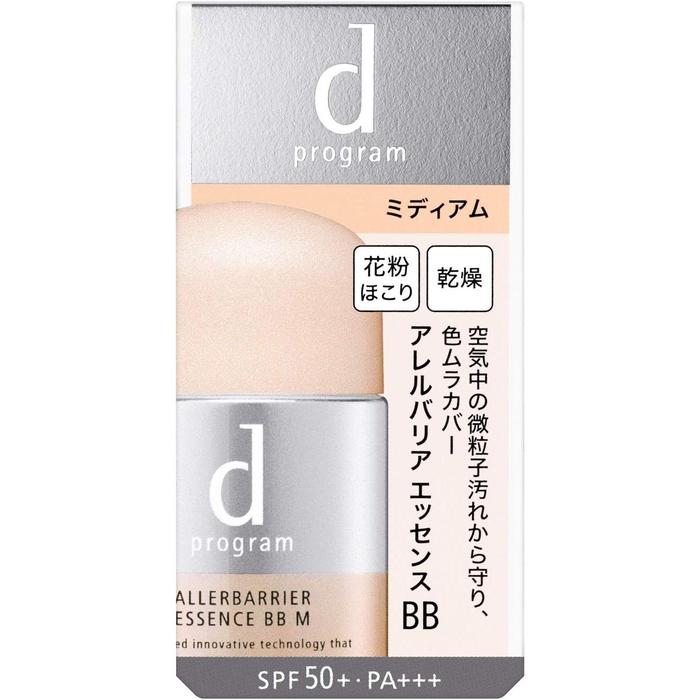 d program Allergy Barrier Essence BB N [Quasi-Drug] – Light / Medium | 30 ml | Fragrance-Free Sensitive Skin BB Cream with SPF Protection [Alcohol-free]