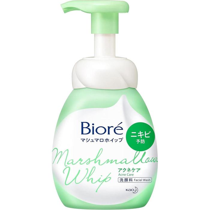 Bioré Marshmallow Whip Acne Care Foaming Cleanser – For Acne-Prone Skin 150ml [Alcohol-free]
