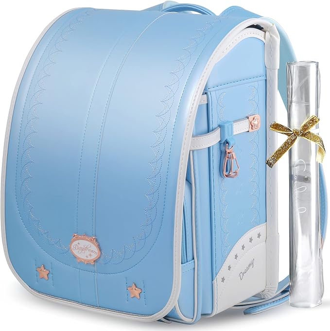 Coulomb Unicorn Japanischer Randoseru Schulrucksack für Mädchen – Perlenfinish, A4-kompatibel