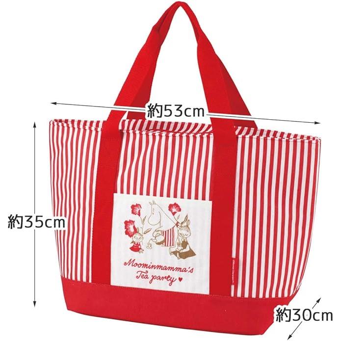 Skater MOOMIN Insulated Linen-Style Shopping Tote – Large Thermal Grocery Bag