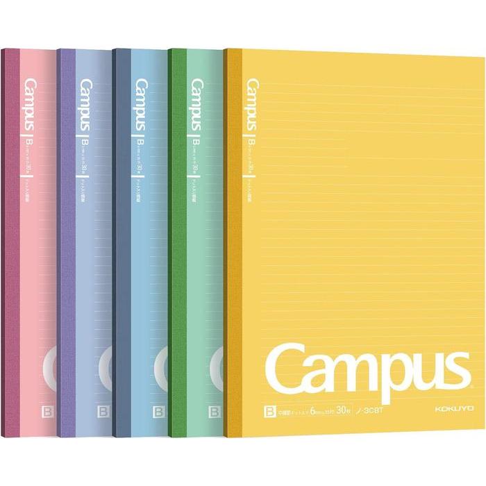 Kokuyo Campus Notitieboek B5 – Gestippeld 6 mm Gelijnd, 30 Bladen, 5-Pack