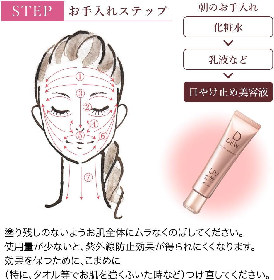 DEW UV 日間防曬精華 SPF50+ PA++++ – 保濕防曬霜 40g [含酒精]