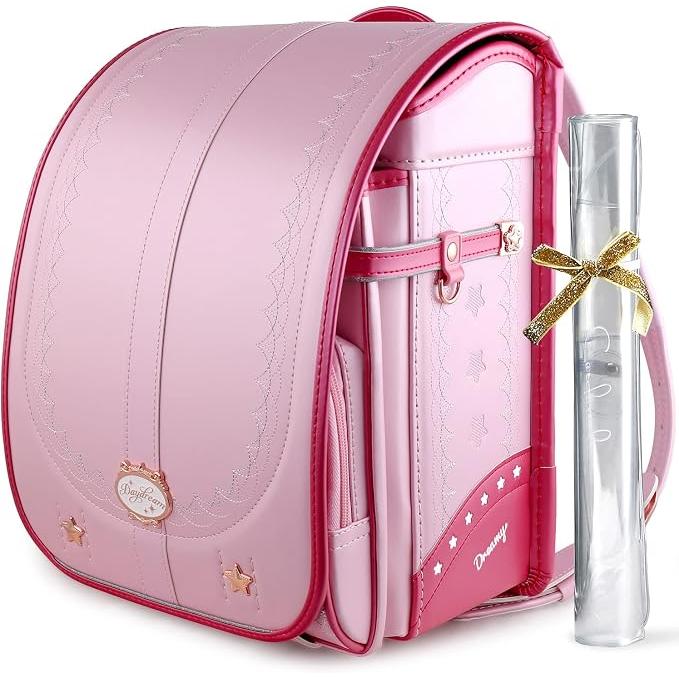 Coulomb Unicorn Japanischer Randoseru Schulrucksack für Mädchen – Perlenfinish, A4-kompatibel