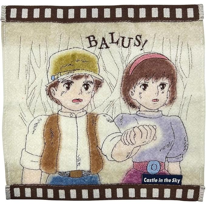 Marushin Studio Ghibli “Film Series” Mini Towel Handkerchief – Organic Cotton, 25 × 25 cm