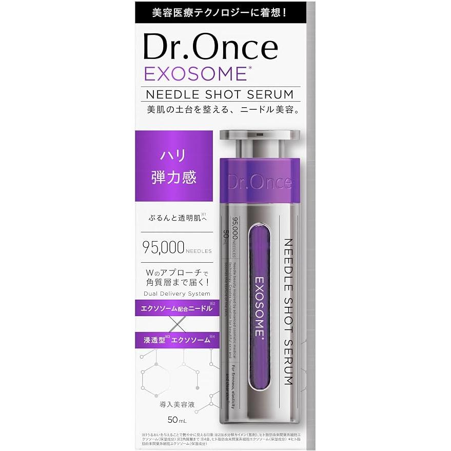 Dr.Once Exosome Nadelshot Serum 50 mL – Exosome- und Peptidstraffende Pflege [Alcohol-Free]