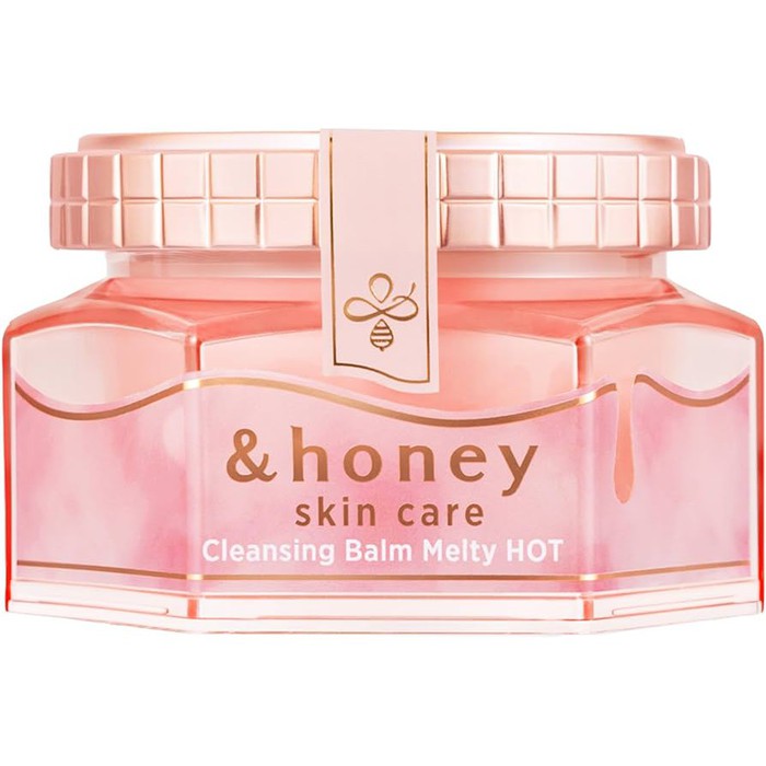 &Honey Cleansing Balm Melty Hot - 5-in-1 Makeup Remover, Exfoliator, Face Wash & Moisturizer 90g [Alcohol-free]