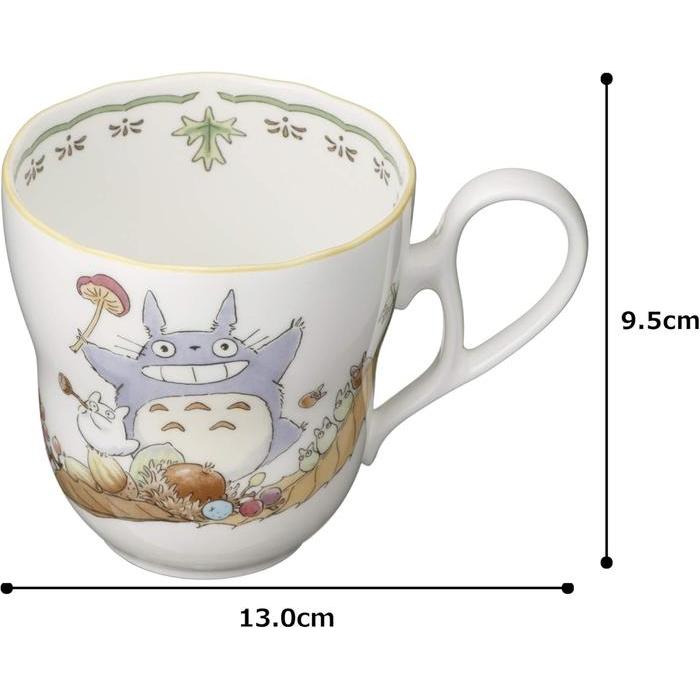 Noritake My Neighbor Totoro Mug – 375 ml | Porcelain Totoro fall leaf