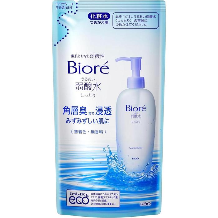 [Refill] Bioré Mildly Acidic Moisture Lotion Rich – Hydrating Face Lotion for Dry & Normal Skin, 180ml (With Alcohol)