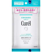 Curel Skincare Sheets – Sweat & Sebum Care Wipes for Sensitive Skin 10 Sheets [With alcohol]