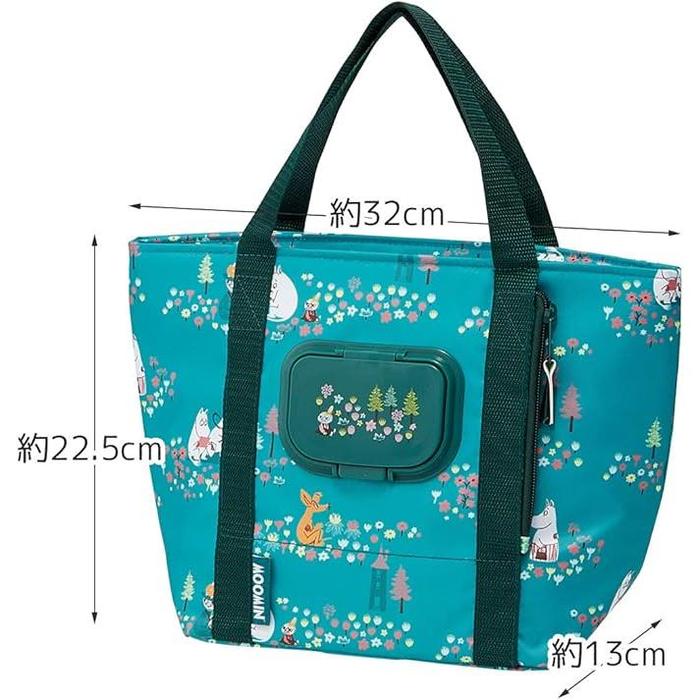 Skater MOOMIN Insulated Lunch Bag with Wet Wipes Pocket