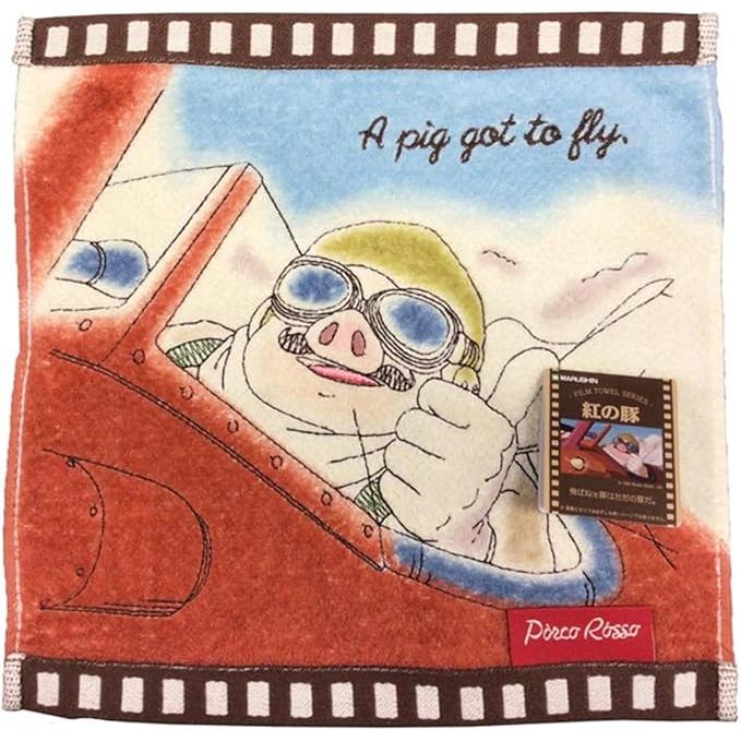 Marushin Studio Ghibli “Film Series” Mini Towel Handkerchief – Organic Cotton, 25 × 25 cm