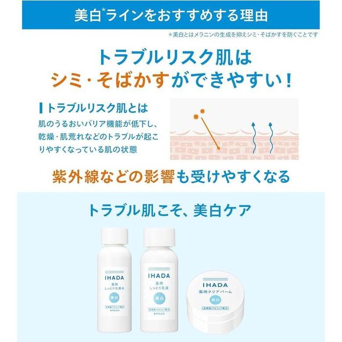 IHADA Clear Emulsion for Sensitive & Acne-Prone Skin – Tranexamic Acid & Dipotassium Glycyrrhizate (No Alcohol) – 135ml