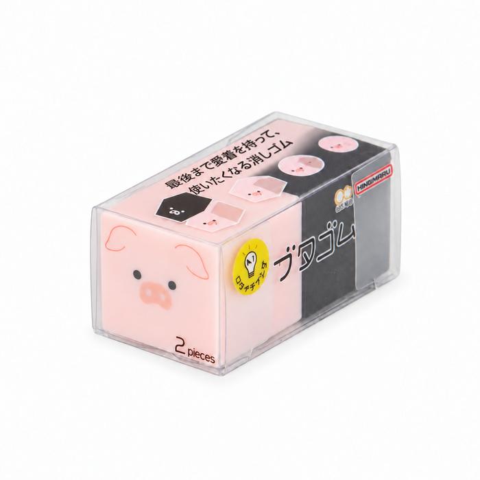Sun-Star Wachsendes Tier-Radiergummi-Set – Pinguin & Schwein