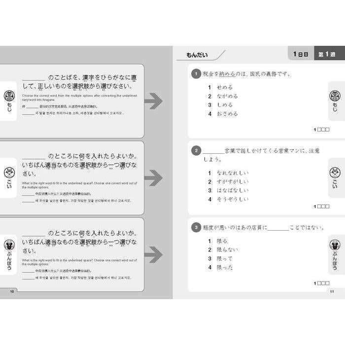 Shin Nihongo 500 Mon – 500 Practice Questions for JLPT N2