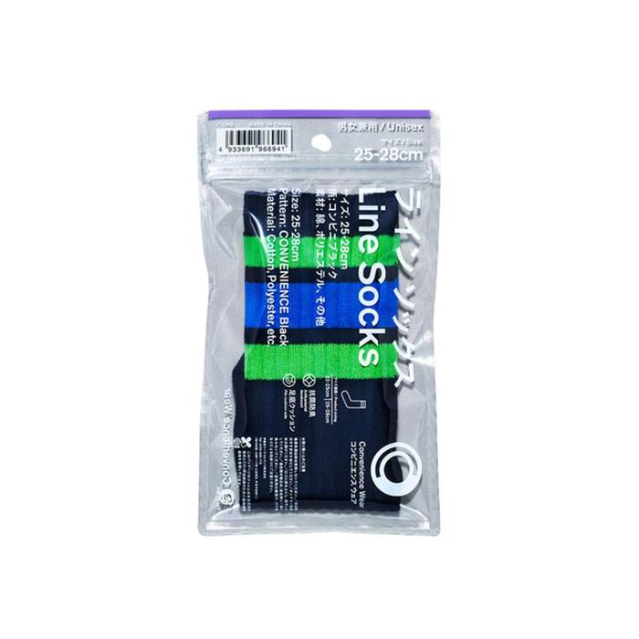 FamilyMart Line Socks – Convenience Store White / Black | 25–28 cm