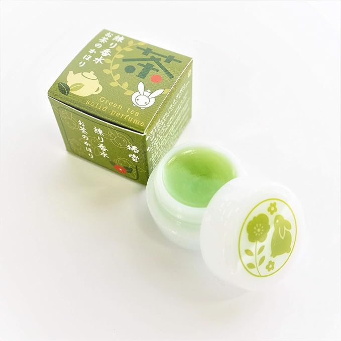 Kurochiku Tsubakido Kneaded Perfume – Tea, 4.2g [Alcohol-Free]