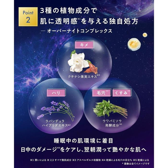 YOLU Skin Overnight Gel Cream Clear with Glutation, Niacinamide– Night Moisturizing Gel Cream [Alcohol-free]