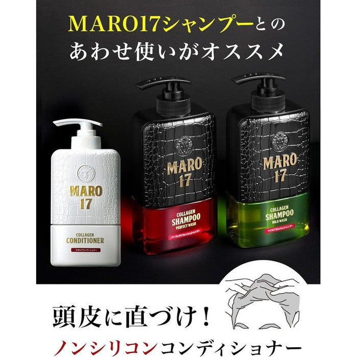 MARO 17 - Hair conditioner with collagen for men stimulating hair growth 350ml [With alcohol]