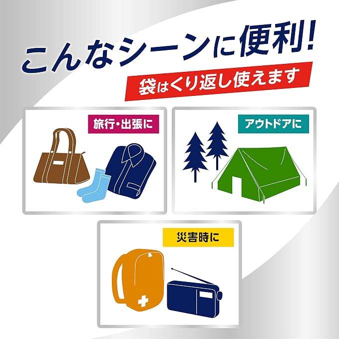 Attack Anywhere Bag – Tragbare 5L Wäschewaschbeutel mit Attack ZERO Waschmittel