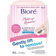 Bioré Moisturizing Cleansing Cotton Wipes – Japanese Makeup Remover Sheets 44 Sheets [Alcohol-free]
