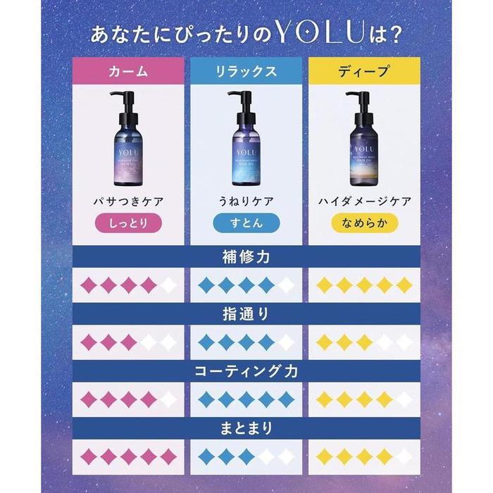 YOLU Deep Night Repair Hair Oil – Collagen Repair Hair Oil 80ml [Alcohol-free]