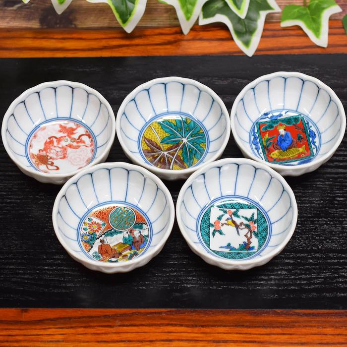 Kutani Ware Small Bowl Set (5 pcs) – Hand-Painted