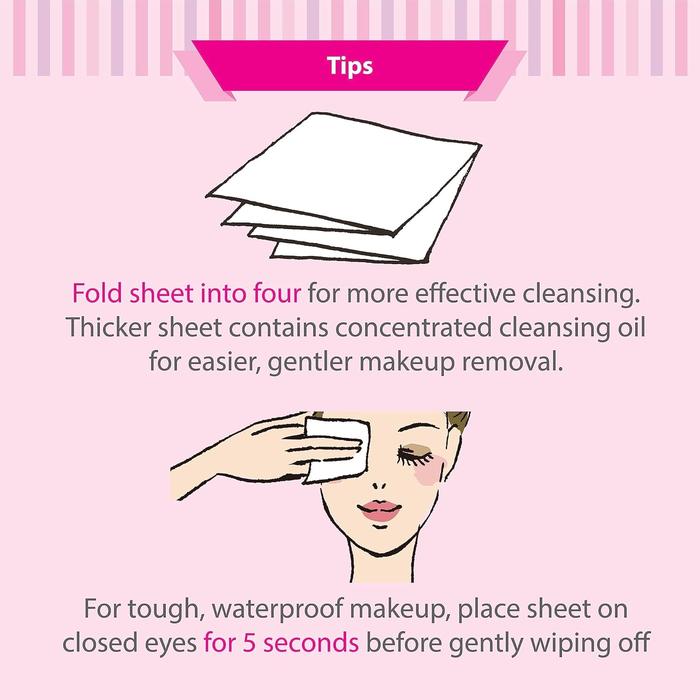 Bioré Moisturizing Cleansing Wipes Travel Size – Japanese Makeup Remover Sheets 10 Sheets [Alcohol-free]