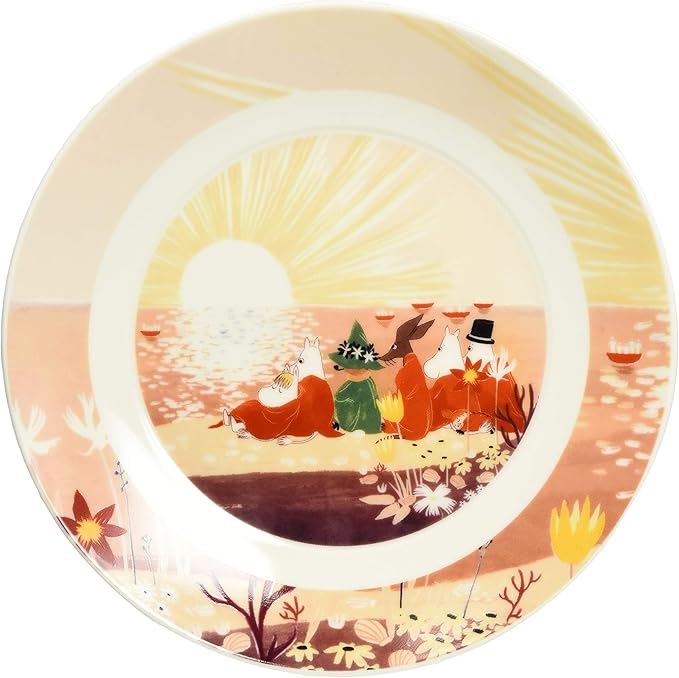 Yamaka Shoten MOOMIN "Luonto" Plate 19.5cm Sunset Design