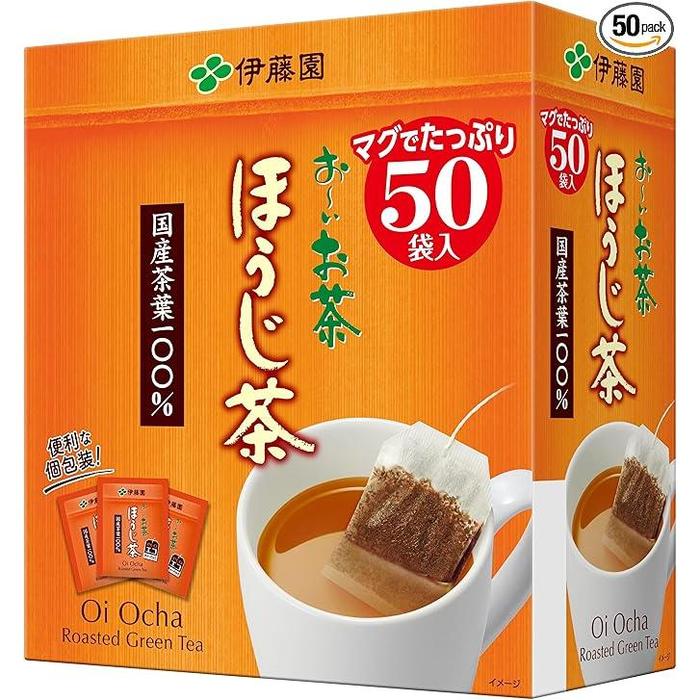 Roasted Houjicha tea in Oi Ocha bags (50 bags)