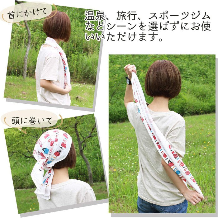 100% cotton towel with HANABI motif (Kontex)