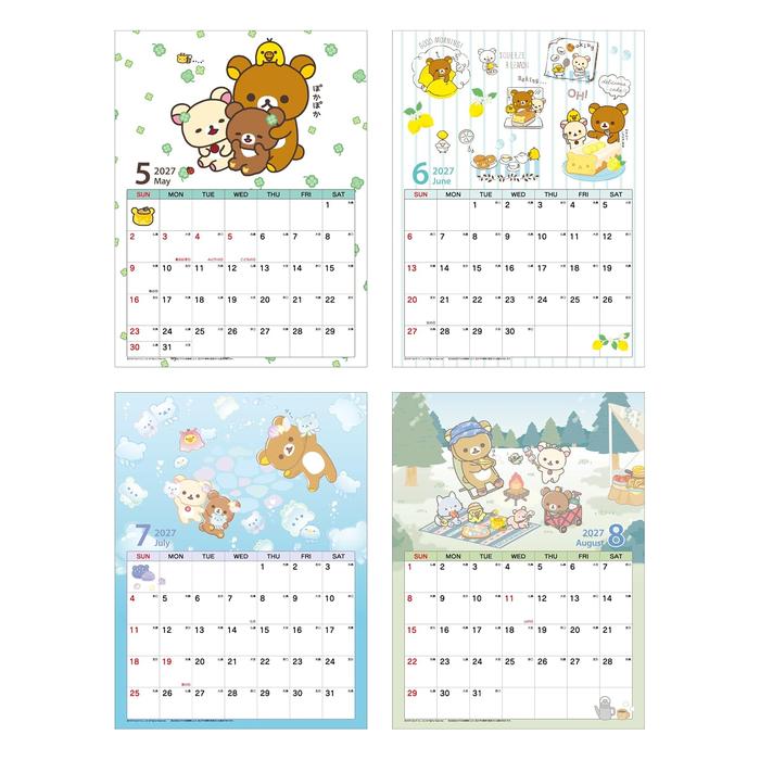 Rilakkuma 2027 Wandkalender