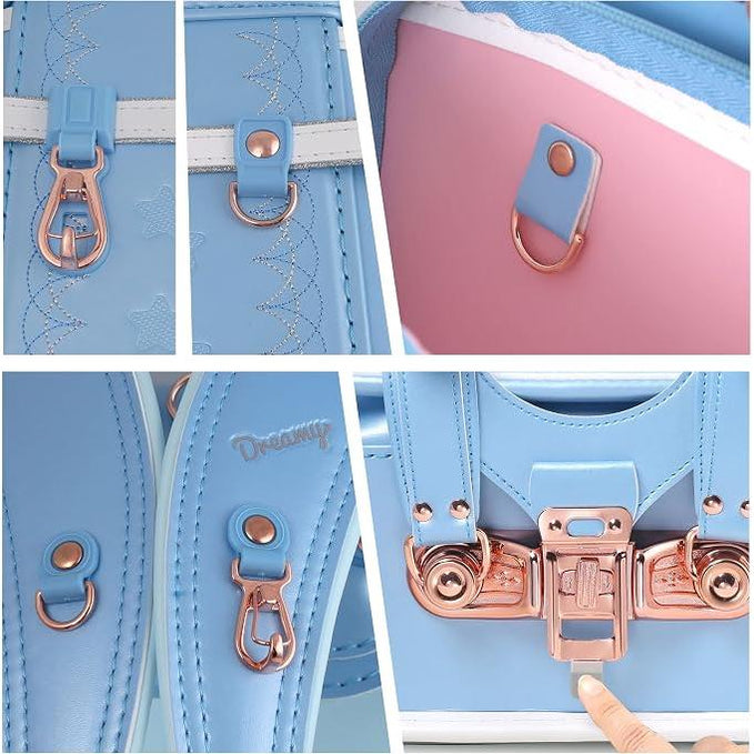 Coulomb Unicorn Japanischer Randoseru Schulrucksack für Mädchen – Perlenfinish, A4-kompatibel