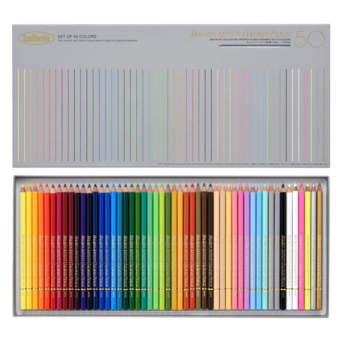 Artist Colored Pencil OP935 50 colors paper box set