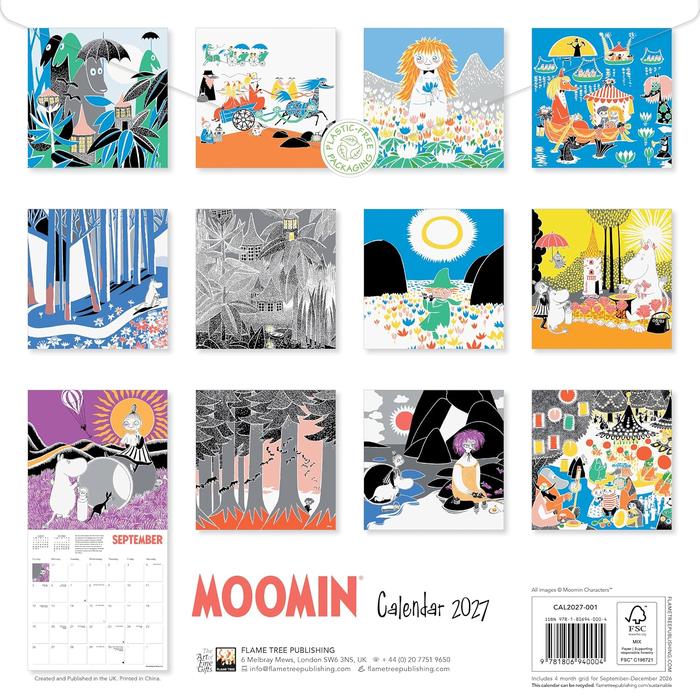 Moomin Wall Calendar 2027 – Art Calendar [English Edition]