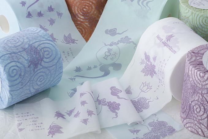 Hamisho Premium Japoński Papier Toaletowy – Luksusowy 2-warstwowy Rolka z Czystej Celulozy Owinięta w Tosa Washi