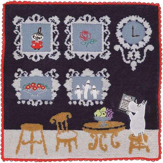 Marushin MOOMIN Mini Hand Towel Cotton 100% 25×25cm – Pocket Size (Part 1)
