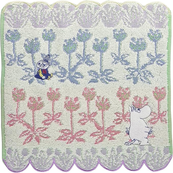 Marushin MOOMIN Mini Hand Towel Cotton 100% 25×25cm – Pocket Size (Part 4)