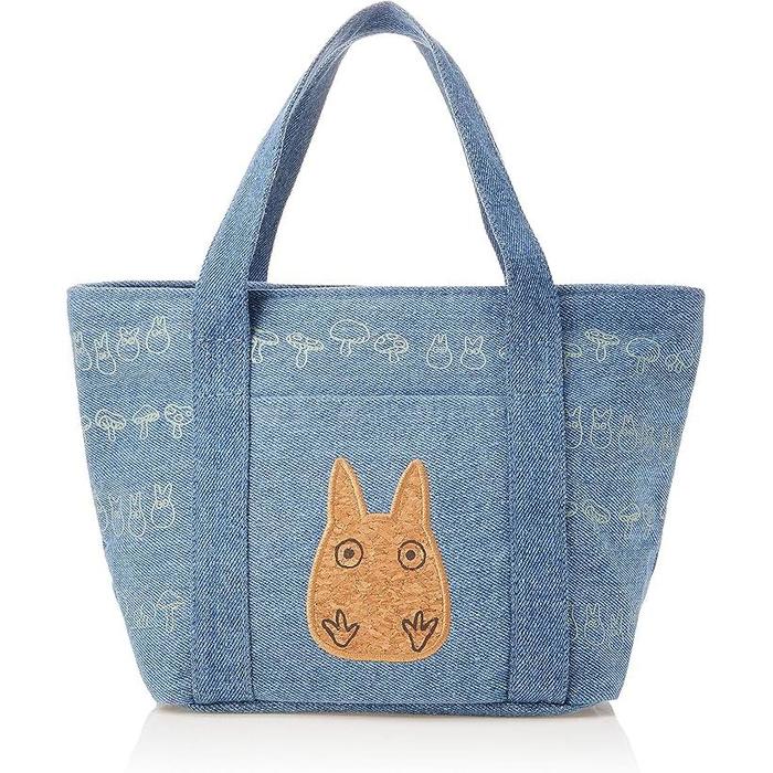 Skater Insulated Lunch Bag with Cork Pocket – My Neighbor Totoro Denim Design