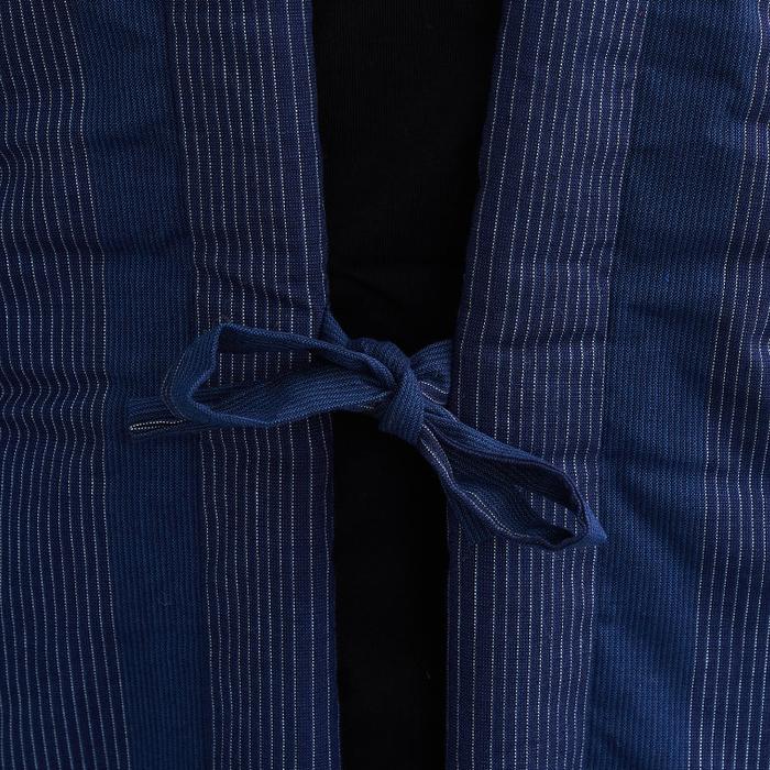 Kurume Handmade Long Hanten – Men's Oversized Striped Jacket