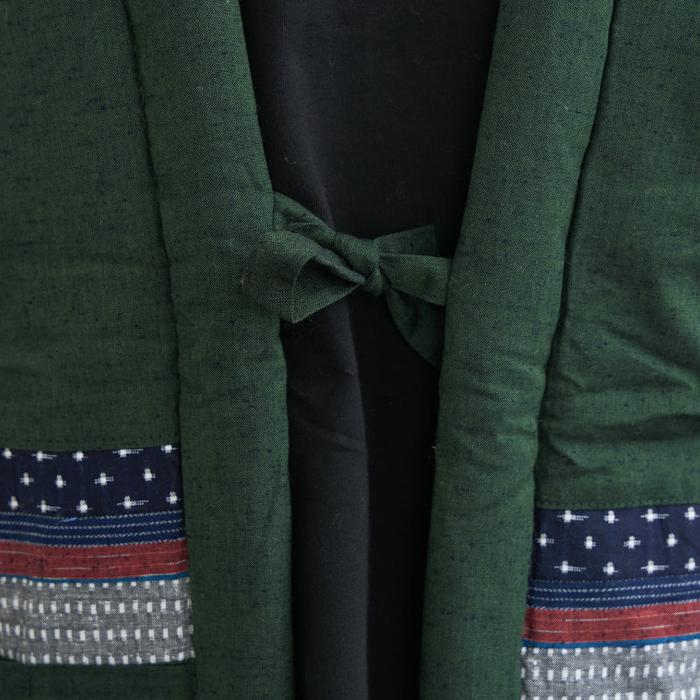 Kurume Handmade Patchwork Hanten – Short-Sleeved Japanese Jacket