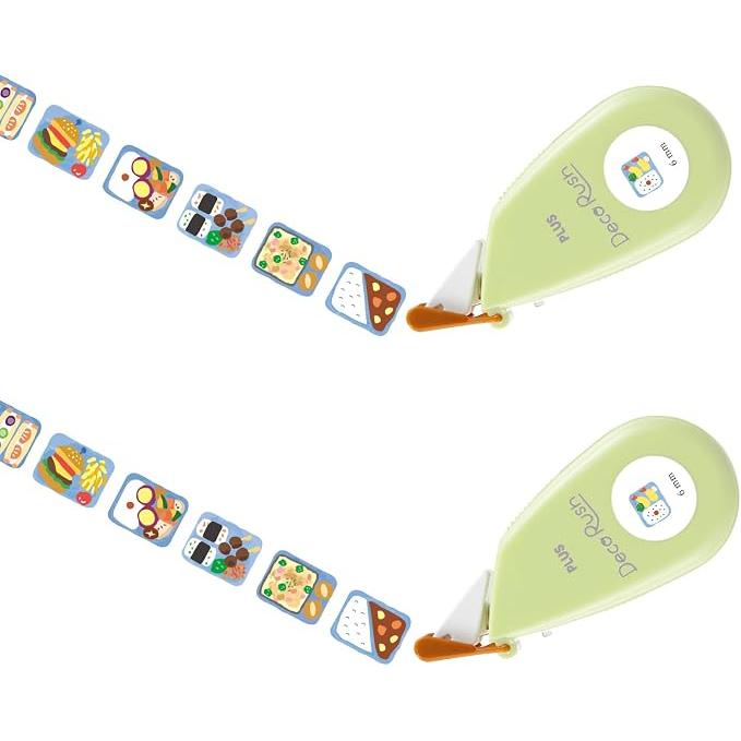 PLUS Decorush Decoratietape – 6 mm × 4 m, Set van 2, 12 Ontwerpen