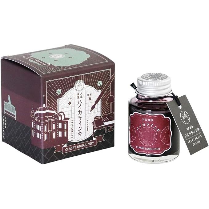 Teranishi Guitar Taisho Roman Haikara Fountain Pen Ink – 40 ml, 12 Colors