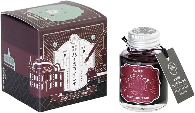 Teranishi Guitar Taisho Roman Haikara Fountain Pen Ink – 40 ml, 12 Colors