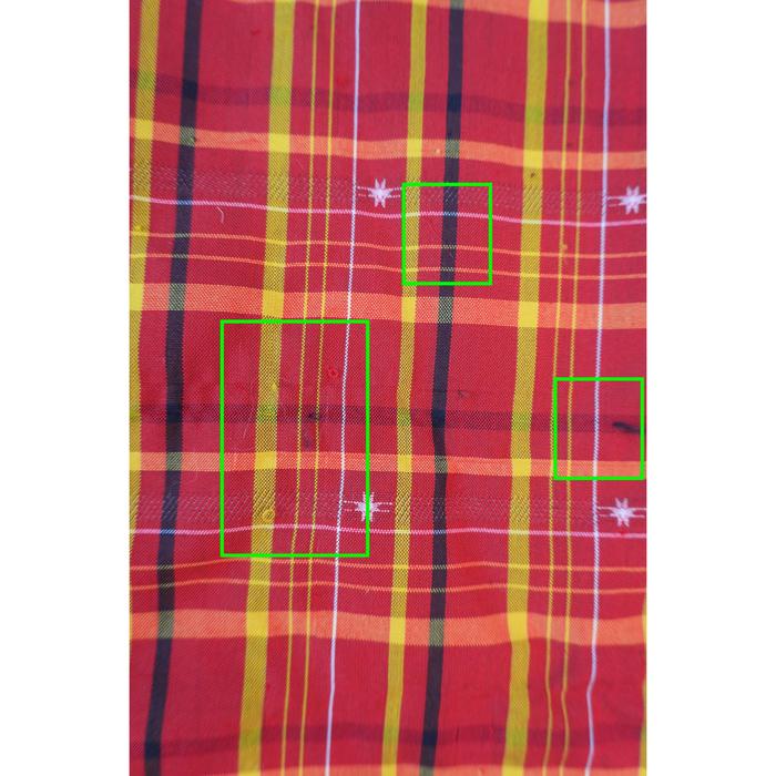 VINTAGE Red and Yellow Plaid Hanten Jacket with Black Collar – Traditional Japanese Padded Coat