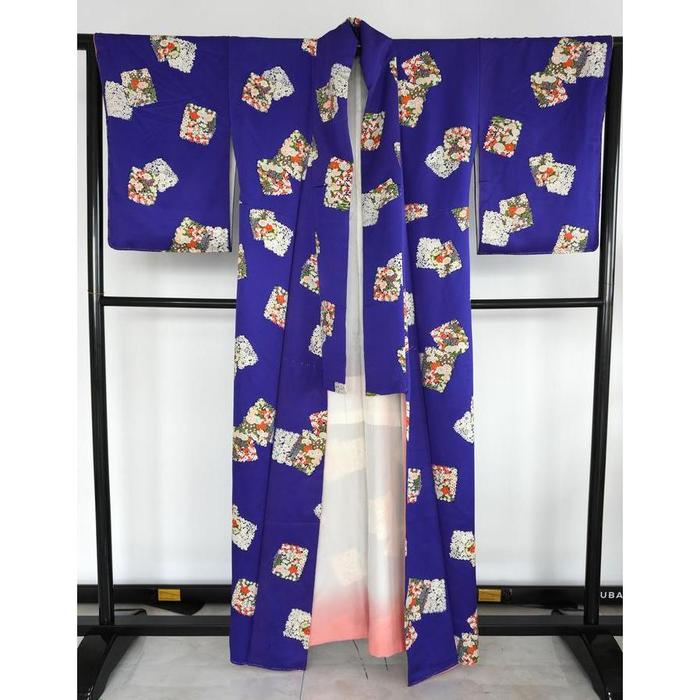 Vintage Kimono Kosode – Blue, 161-171cm