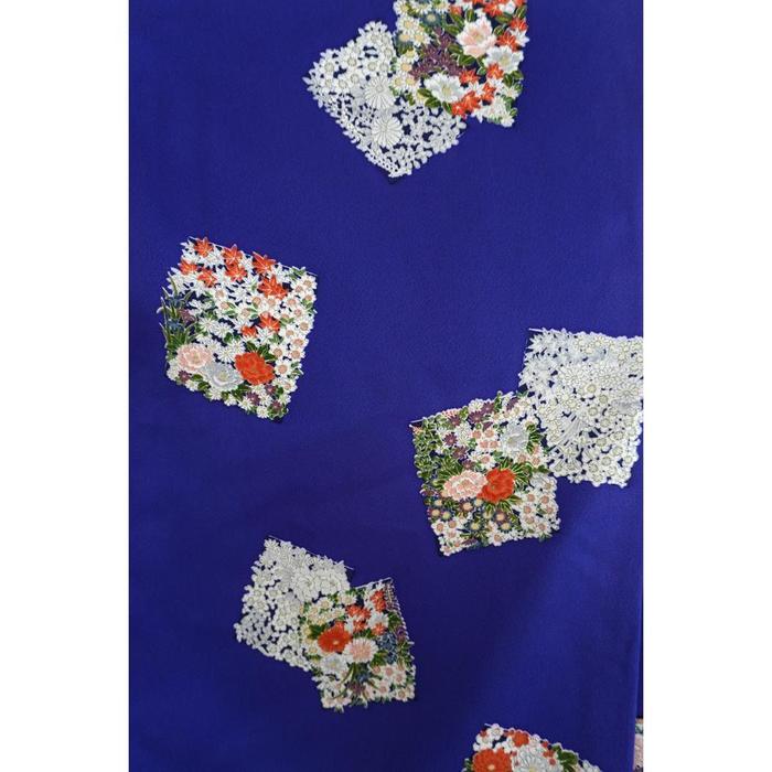 Vintage Kimono Kosode – Blue, 161-171cm